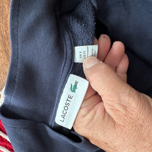 Lacoste quarter zip pull over - Picture 3 of 3